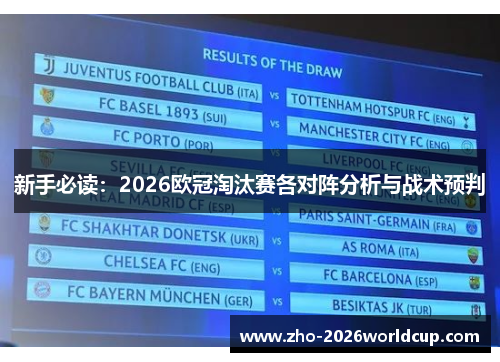 新手必读:2026欧冠淘汰赛各对阵分析与战术预判 新手必读:2026欧冠淘汰赛各对阵分析与战术预判